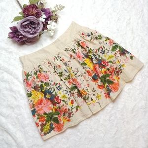 Forever 21 Vintage Style Cotton Floral Skirt